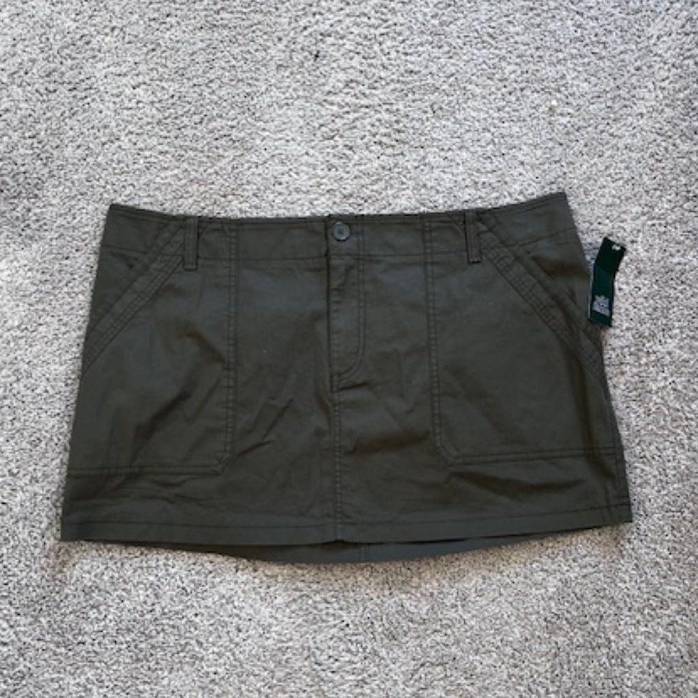 Cargo style mini skirt